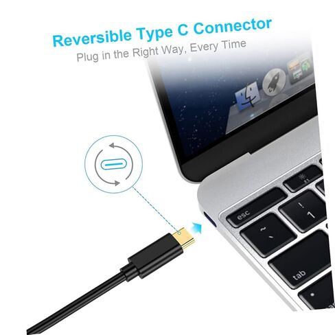 STOBOK 3 قطع USB من النوع c إلى كابل محول للأجهزة المحمولة، تصميم رفيع للغاية، مخرج عالي الدقة متوافق مع أجهزة العرض وأجهزة التلفاز in Kuwait
