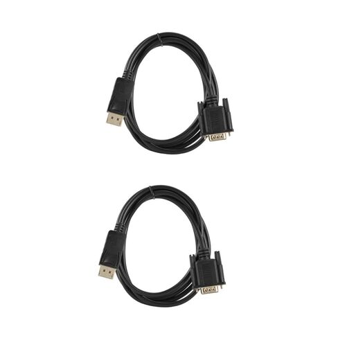 كابل STOBOK بطول 1.8 متر إلى VGA لسطح المكتب وجهاز العرض المطلي بالذهب وسلك شاشة متوافق مع أجهزة DisplayPort ومحول فيديو عالي الوضوح in Kuwait