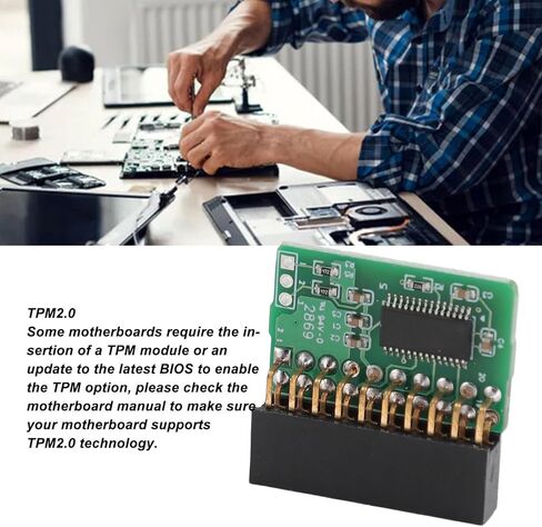 لوحدة SuperMicro TPM 2.0، لوحة أمان تشفير 20 دبوس سهلة التركيب لـ SuperMicro AOM TPM 9665V TCG 2.0 in Saudi Arabia
