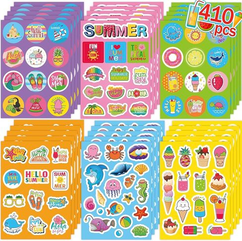 Spring Summer Stickers 404PCS Flowers Stickers for Kids Butterfly Stickers Seasonal Stickers for Scrapbooking Crafts Envelopes Swater Bottles Flower Self-Adhesive Stickers for Teachers with Insect Bug Bee Spring Theme Party Family School Classroom Party F in Saudi Arabia