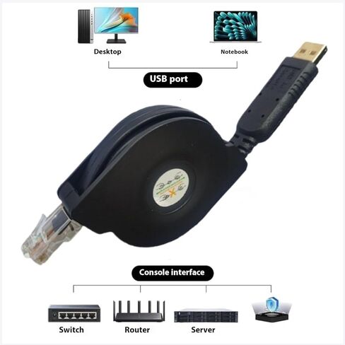 كابل اتصال USB RS485 إلى RJ45 8P8C PL2303 مرن معدات الشبكات خط التحكم ملحقات الجهاز كابل وحدة التحكم للإدارة in Saudi Arabia