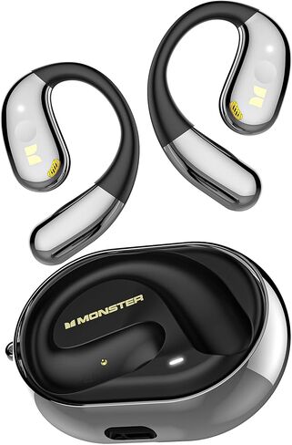 Monster Open Ear AC360, Wireless Bluetooth Rotary Earphone, with Lanyard, Upgraded Bluetooth 6.0, Touch Control, 24h Long Battery Life, IPX5 Waterproof,Long-Lasting Wear Without Fatigue in Saudi Arabia