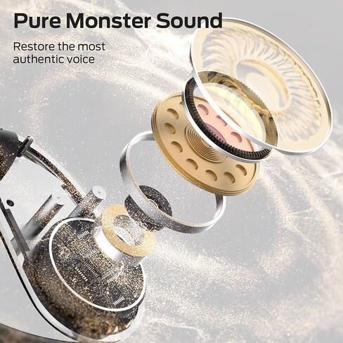 Monster Open Ear AC360, Wireless Bluetooth Rotary Earphone, with Lanyard, Upgraded Bluetooth 6.0, Touch Control, 24h Long Battery Life, IPX5 Waterproof,Long-Lasting Wear Without Fatigue in Saudi Arabia