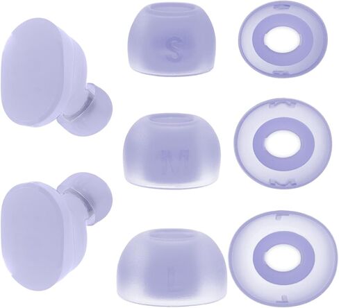 أطراف أذن بديلة لسماعات JBL Tune Buds، أطراف سماعات أذن من السيليكون، 3 أزواج (S/M/L) أرجواني in Kuwait