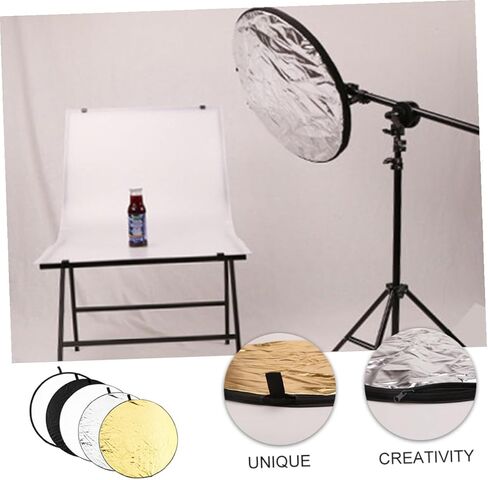Vaguelly 60cm 5-in-1 Folding Photography Reflector with Portable Carry Bag, Multi-disc Light Diffuser and Reflective Board for Studio and Outdoor Photo Lighting in Saudi Arabia