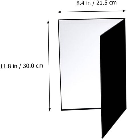 TEHAUX 2 Pcs A4 Photography Reflector Cardboard Set Portable Collapsible Photo Reflective Boards for Studio and Outdoor Lighting Accessories in Saudi Arabia