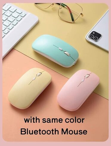 AnMengXinLing Keyboard Case for Fire HD 10/10 Plus Tablet 10.1 inch 2021/2023 (11th/13th Gen) with Mouse, Rainbow Backlight Magnetic Detachable Keyboard Cover with Pencil Holder (Purple) in Kuwait