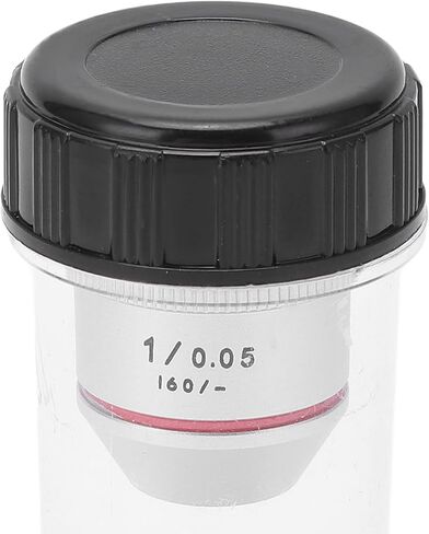 Achromatic Objective Lens, Copper Optical Glass RMS Threaded 1X 195 Achromatic Microscope Objective Lens Achromatic Microscope Objective for Biological Microscope in Saudi Arabia