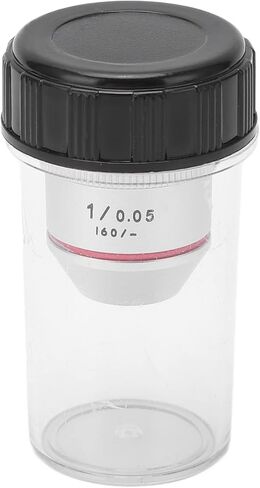 Achromatic Objective Lens, Copper Optical Glass RMS Threaded 1X 195 Achromatic Microscope Objective Lens Achromatic Microscope Objective for Biological Microscope in Saudi Arabia