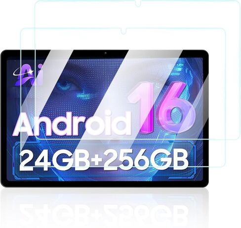 واقي شاشة لجهاز TABWEE T20 2026 أحدث جهاز لوحي Android 16 مقاس 10.1 بوصة، مضاد للخدش 9H صلابة اللمس الحساسة 2.5D حواف مستديرة خالية من الفقاعات سهلة التركيب، عبوتان. in Kuwait