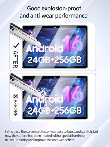 واقي شاشة لجهاز TABWEE T20 2026 أحدث جهاز لوحي Android 16 مقاس 10.1 بوصة، مضاد للخدش 9H صلابة اللمس الحساسة 2.5D حواف مستديرة خالية من الفقاعات سهلة التركيب، عبوتان. in Kuwait