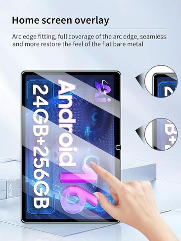 واقي شاشة لجهاز TABWEE T20 2026 أحدث جهاز لوحي Android 16 مقاس 10.1 بوصة، مضاد للخدش 9H صلابة اللمس الحساسة 2.5D حواف مستديرة خالية من الفقاعات سهلة التركيب، عبوتان. in Kuwait