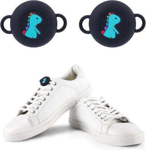 2pcs for Airtag Holder for Shoelaces, Cute Cartoon Waterproof Protective Case Waterproof Hidden Silicone Case Cover GPS Tracker Accessories in Saudi Arabia