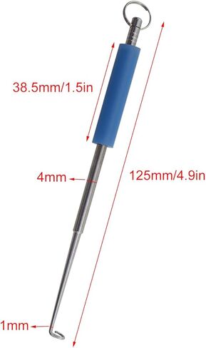 4PCS Stainless Steel Fishing Hook Remover ABS Handle Fish Hook Quick Release Tool Saltwater Freshwater Outdoor Fishing Gear Safety Hook Remover Blue in Saudi Arabia