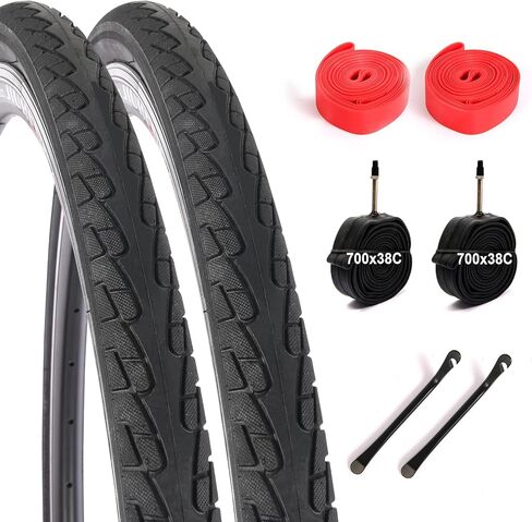 إطار دراجة 700x35C، إطارات بديلة لدراجة الطريق مع أنبوبين داخليين، إطارات دراجة قابلة للطي عالية الأداء ومقاومة للاهتراء لطريق الركاب في المدينة in Kuwait