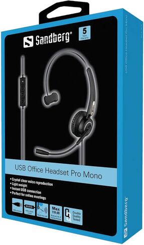 Sandberg USB Office Headset Pro Mono in Saudi Arabia
