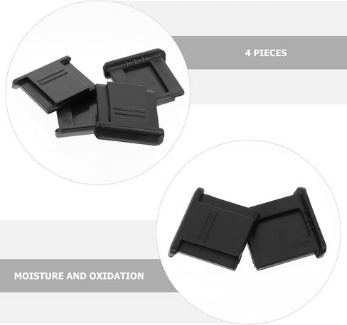 4 Pcs Plastic Hot Shoe Cover Protector for DSLR Cameras, Hot Shoe Mount Cap Accessory for Photography and Camera Flash Protection in Saudi Arabia