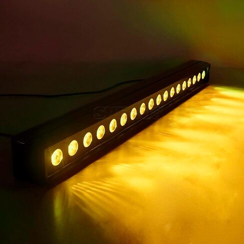 شريط أضواء غسيل المسرح من SHEHDS، 18x18W RGBWA+UV، ضوء غسالة حائط LED للربط المعياري، تأثير B & Strobe، DMX 12/108/120 CH، مثالي للمناسبات المدرسية، والمسرح الموسيقي، وعروض الرقص، وحفلات عيد الميلاد in Kuwait