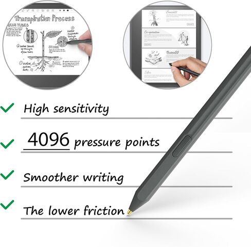 أطراف معدنية/بلاستيكية بديلة لأقلام Kindle Scribe Premium والأقلام الأساسية. أطراف + مشبك + علبة تخزين (سنتان معدنيتان + 8 سنون بلاستيكية) in Kuwait