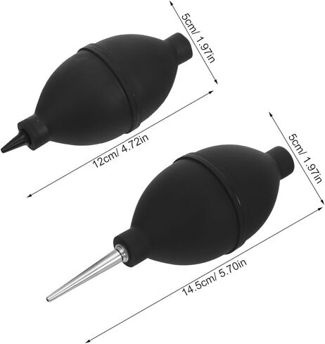 2pcs Coffee Maker Air Blower Pump Dust Cleaner Bulb Blower with Long & Short Nozzle for Digital Lens Musical Instruments Keyboards Telescope in Saudi Arabia