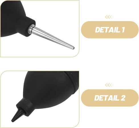 2pcs Coffee Maker Air Blower Pump Dust Cleaner Bulb Blower with Long & Short Nozzle for Digital Lens Musical Instruments Keyboards Telescope in Saudi Arabia