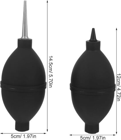 2pcs Coffee Maker Air Blower Pump Dust Cleaner Bulb Blower with Long & Short Nozzle for Digital Lens Musical Instruments Keyboards Telescope in Saudi Arabia
