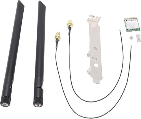 Dpofirs WiFi 7 Wireless Card, Tri Band 6GHz/5GHz/2.4GHz, 2x2 External Antenna, Support for Wins 11 only in Saudi Arabia