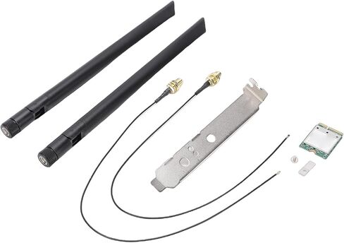 Dpofirs WiFi 7 Wireless Card, Tri Band 6GHz/5GHz/2.4GHz, 2x2 External Antenna, Support for Wins 11 only in Saudi Arabia