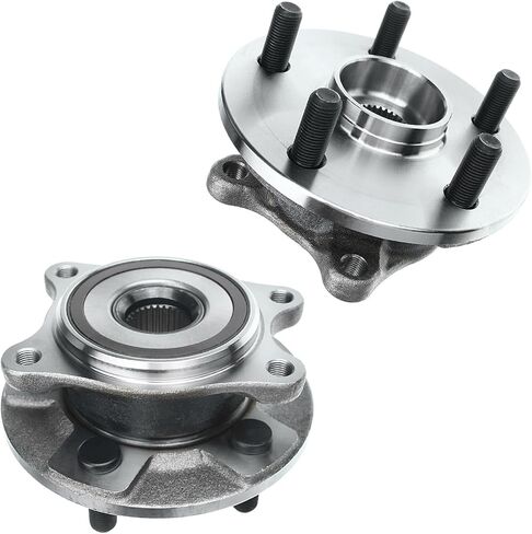 محور ديترويت - قطعتان من مجموعة محاور العجلات الأمامية مع ABS و6 عروة لسيارة Nissan TITAN 2017-2023، مجموعة محاور محمل العجلات 2018 2019 2020 2021 2022 in Kuwait