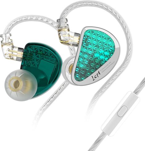 سماعات أذن Linsoul KZ AS16 Pro ((سماوي، بدون ميكروفون)) + كابل Tripowin Zonie 16 Core (2pin-0.78mm، 3.5mm، رمادي) in Kuwait