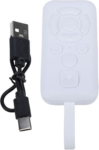 Alomejor Camera Remote Shutter, Bluetooth Control, Multifunction Page Turner, 10m Range, Ideal for Selfies and EReading in Saudi Arabia