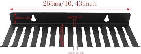 TAODAN Wall Mounted Cable Management Rack 14-Tooth Steel Cable Storage Bracket 5-9mm Gap Width for Offices Desks Workshops Computer Rooms and Benches in Saudi Arabia