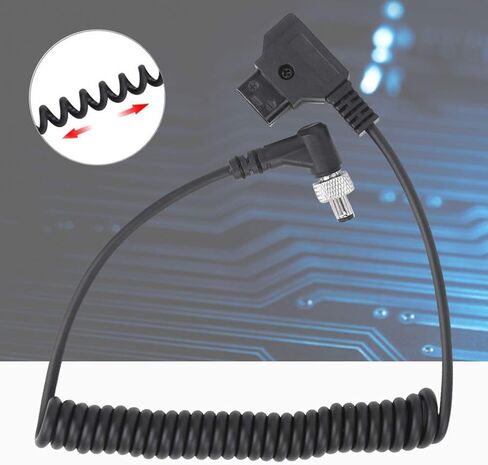 DC Monitor Power Supply Cable, Spring D TAP to DC Power Cable with Lock Fixed, for Bmcc, for Bmpc, for Atomos, for Monitor Fill Light, 1 Piece in Saudi Arabia