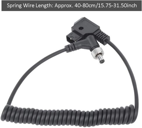 DC Monitor Power Supply Cable, Spring D TAP to DC Power Cable with Lock Fixed, for Bmcc, for Bmpc, for Atomos, for Monitor Fill Light, 1 Piece in Saudi Arabia