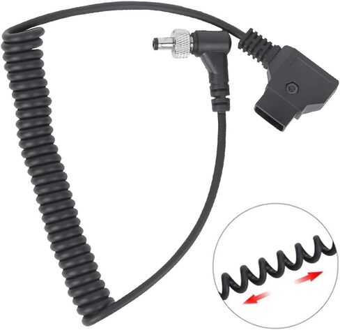 DC Monitor Power Supply Cable, Spring D TAP to DC Power Cable with Lock Fixed, for Bmcc, for Bmpc, for Atomos, for Monitor Fill Light, 1 Piece in Saudi Arabia