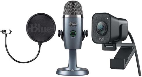 حزمة Logitech Ultimate Creator Pack وStreamcam 1080p HD وميكروفون Yeti Nano Premium USB - حزمة واحدة (متجددة) in Saudi Arabia