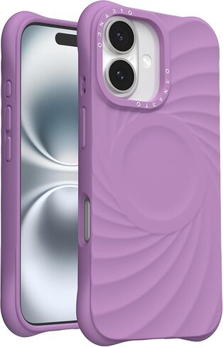 ORNARTO Vortuxe لهاتف iPhone 16 Pro Max Case 6.9 بوصة | 2X MIL-STD حماية من السقوط | متوافق مع MagSafe | غطاء هاتف من السيليكون السائل الجمالي الأنيق - لاتيه in Kuwait