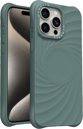 ORNARTO Vortuxe for iPhone 16 Pro Max Case 6.9" | 2X MIL-STD Drop Protection | Compatible with MagSafe | Sleek Aesthetic Liquid Silicone Phone Cover - Latte in Saudi Arabia