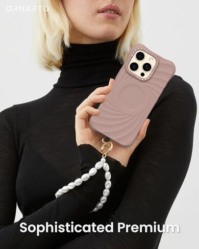 ORNARTO Vortuxe for iPhone 16 Pro Max Case 6.9" | 2X MIL-STD Drop Protection | Compatible with MagSafe | Sleek Aesthetic Liquid Silicone Phone Cover - Latte in Saudi Arabia