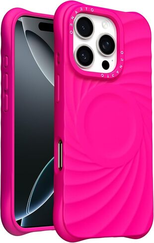 ORNARTO Vortuxe for iPhone 16 Pro Max Case 6.9" | 2X MIL-STD Drop Protection | Compatible with MagSafe | Sleek Aesthetic Liquid Silicone Phone Cover - Latte in Saudi Arabia