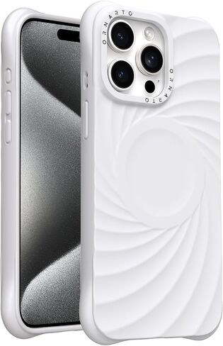 ORNARTO Vortuxe for iPhone 16 Pro Max Case 6.9" | 2X MIL-STD Drop Protection | Compatible with MagSafe | Sleek Aesthetic Liquid Silicone Phone Cover - Latte in Saudi Arabia