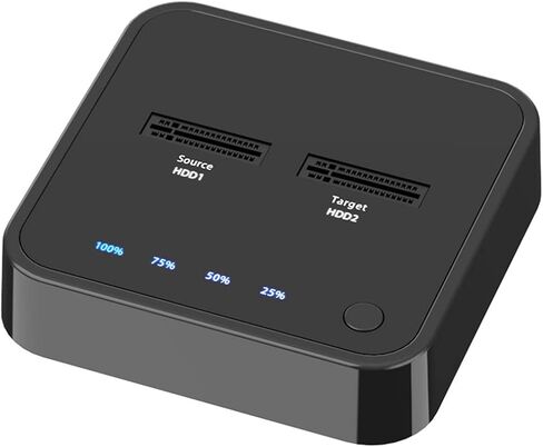 محطة إرساء القرص الصلب الخارجي USB 3.1 من النوع C إلى M.2 Dual Bay مع استنساخ غير متصل لـ M2 SSD يدعم حامل HDD سعة 2 تيرابايت (اللون: K3016P) in Saudi Arabia