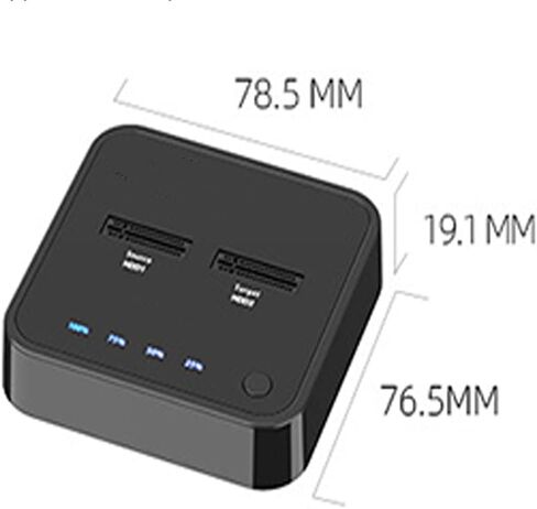 محطة إرساء القرص الصلب الخارجي USB 3.1 من النوع C إلى M.2 Dual Bay مع استنساخ غير متصل لـ M2 SSD يدعم حامل HDD سعة 2 تيرابايت (اللون: K3016P) in Saudi Arabia