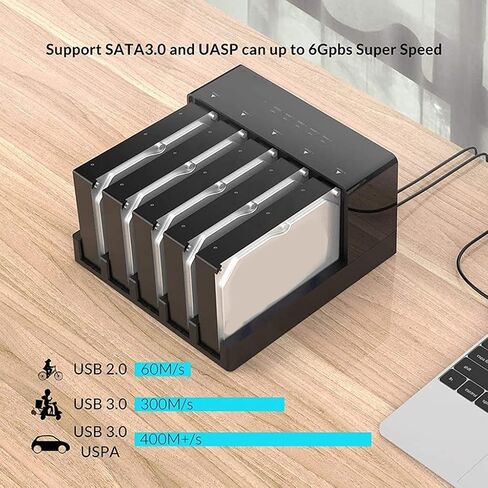 أداة محطة إرساء الأقراص الصلبة USB 3.0 فائقة السرعة USB 3.0 إلى محول علبة محرك الأقراص الصلبة SATA in Saudi Arabia