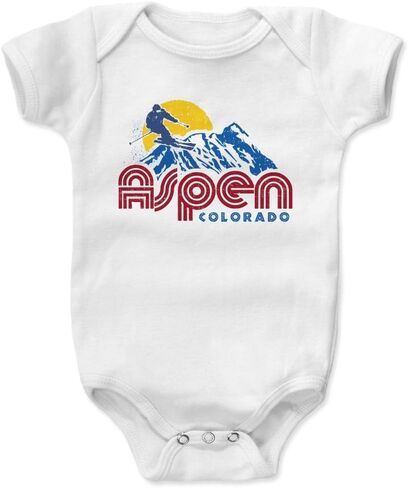 500 LEVEL Aspen Baby Infant One Piece Bodysuit (3-24 Months) - Aspen Colorado Skiing in Saudi Arabia