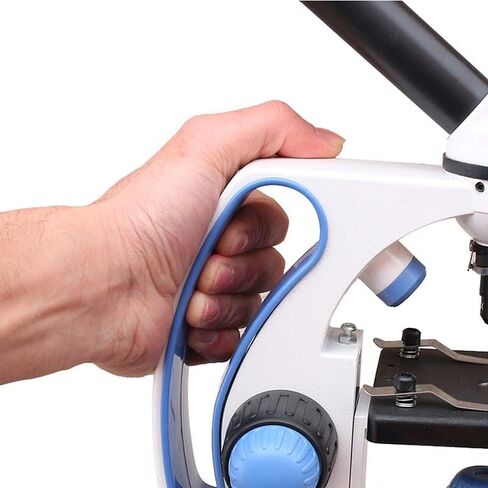 طقم مجهر 40X-2000X مجهر أحادي العين، مع مصابيح علوية/سفلية قابلة للتعديل ومحولات عدسة مجهر بإضاءة LED in Kuwait