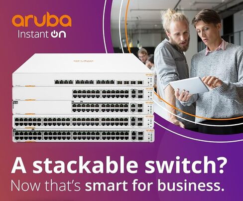 Aruba JL805A Instant On 1960 12XGT 4SFP+ Smart Switch (متجدد) in Saudi Arabia
