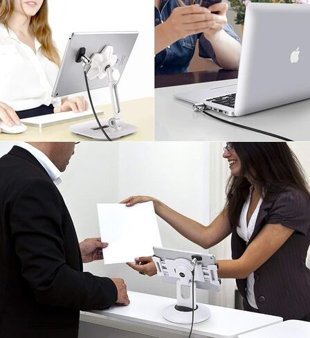 حامل الكمبيوتر اللوحي الأنيق من شركة OverTEK وكابل أمان قفل iPad in Kuwait