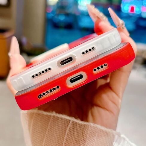 "GOD HAS A Plan for You حافظة هاتف لهاتف iPhone 15، حافظة بسيطة بتصميم جمالي مطبوع عليها حروف أنيقة، غطاء ناعم من مادة TPU نحيف مقاوم للصدمات للفتيات والنساء والرجال - أبيض وأحمر in Saudi Arabia