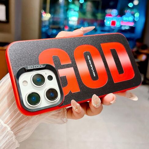 "GOD HAS A Plan for You حافظة هاتف لهاتف iPhone 15، حافظة بسيطة بتصميم جمالي مطبوع عليها حروف أنيقة، غطاء ناعم من مادة TPU نحيف مقاوم للصدمات للفتيات والنساء والرجال - أبيض وأحمر in Saudi Arabia